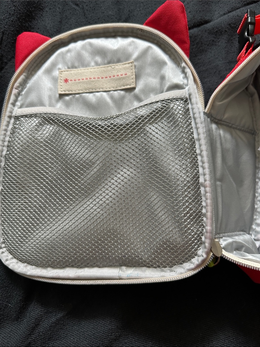 Skip Hop Red and Cream Fox Lunch Bag - Picture 3 of 5